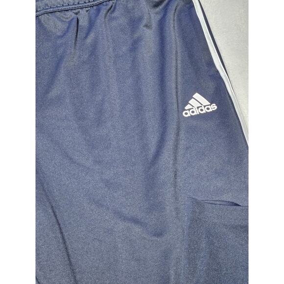 VINTAGE Adidas Track Pants Men's 4XLT Blue White Striped Running Y2K Preppy - Picture 2 of 12